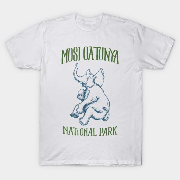 Mosi Oa Tunya National Park Zambia - Falling Elephant T-Shirt by calebfaires